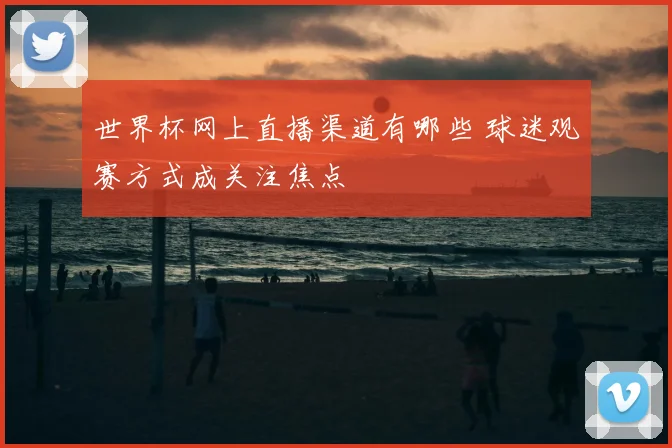 世界杯网上直播渠道有哪些 球迷观赛方式成关注焦点